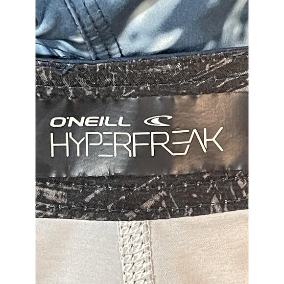 O'Neill Hyperfreak Board Shorts Mens 30 Multicolor Blue Orange Swim Trunks Surf - Picture 7 of 10
